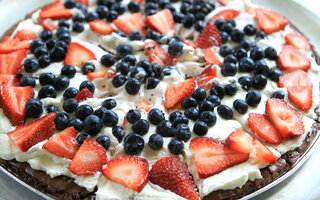 Pizza de brownie