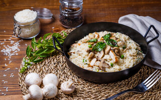 Risoto de cogumelos