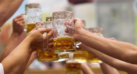 Opções de cerveja no Oktoberfest SP